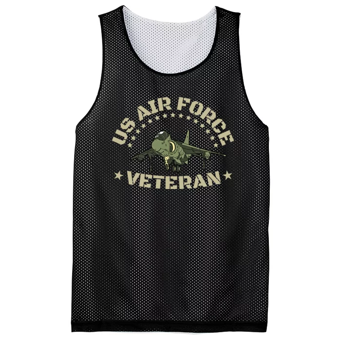 Proud Us Airforce Veteran Mesh Reversible Basketball Jersey Tank