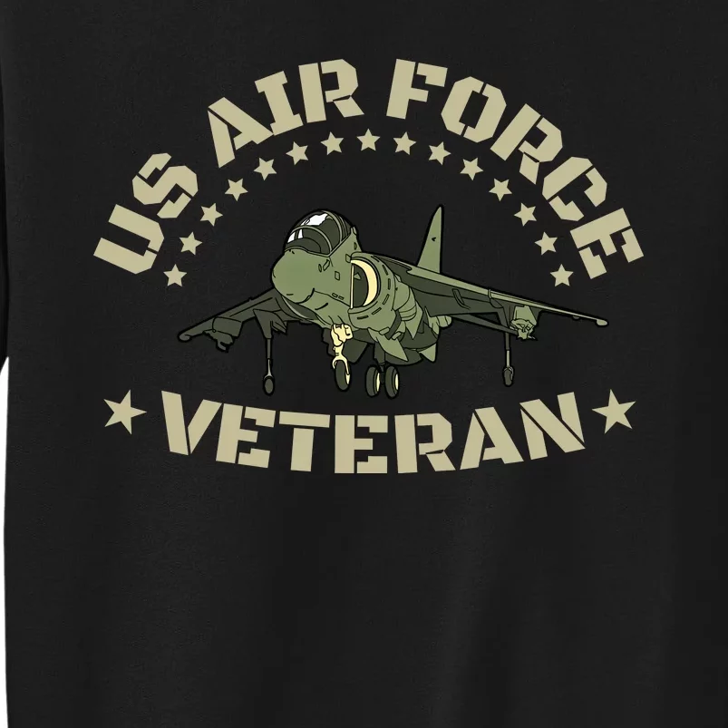 Proud Us Airforce Veteran Tall Sweatshirt