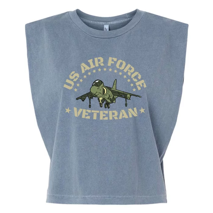 Proud Us Airforce Veteran Garment-Dyed Women's Muscle Tee