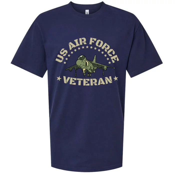 Proud Us Airforce Veteran Sueded Cloud Jersey T-Shirt