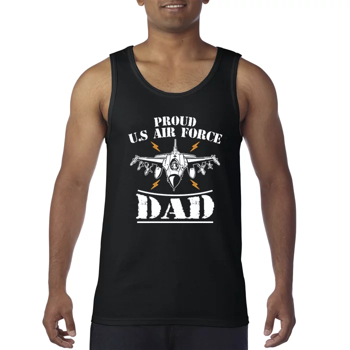 Proud Us Airforce Dad Tank Top