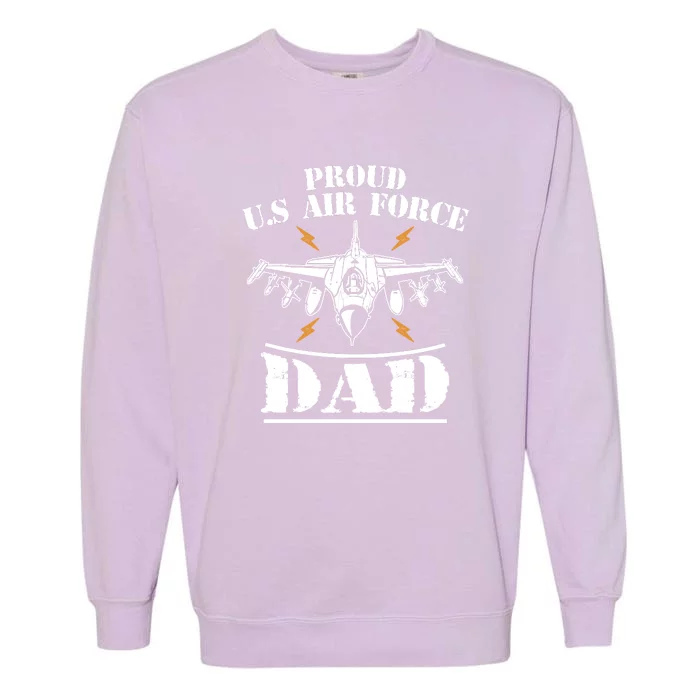 Proud Us Airforce Dad Garment-Dyed Sweatshirt