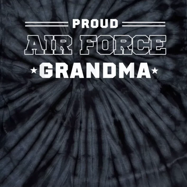 Proud US Air Force Grandma Military Pride Tie-Dye T-Shirt