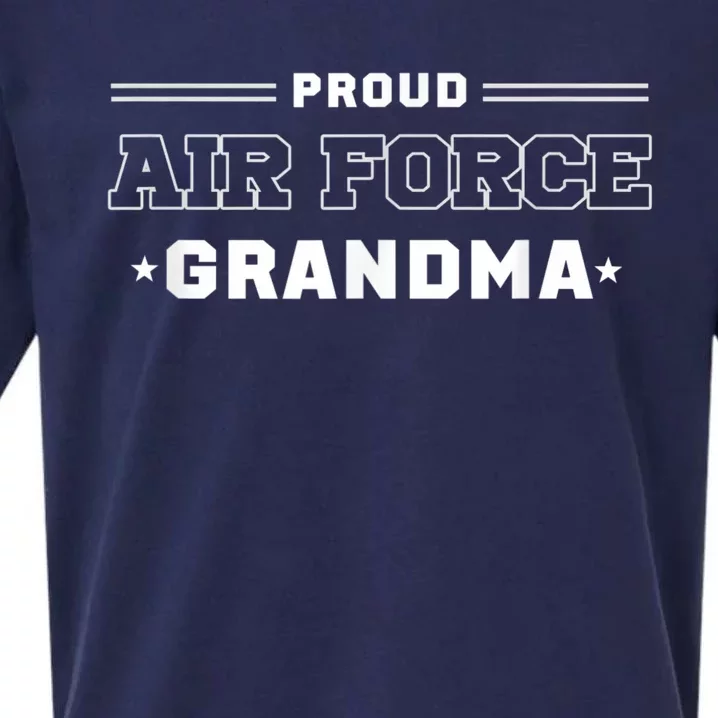 Proud US Air Force Grandma Military Pride Sueded Cloud Jersey T-Shirt