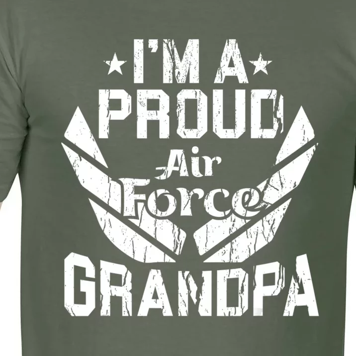 Proud Us Air Force Grandpa Veteran Granddad Grandfather Comfort Colors T-Shirt