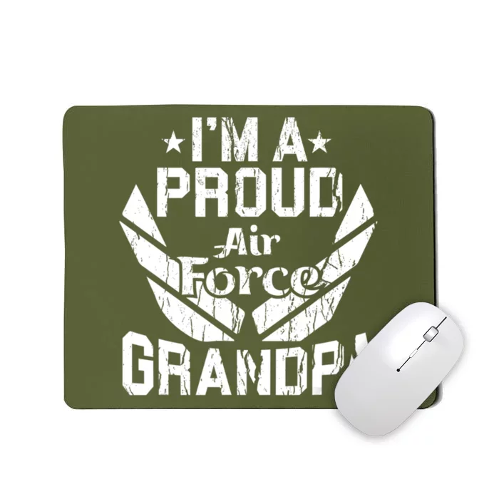 Proud Us Air Force Grandpa Veteran Granddad Grandfather Mousepad