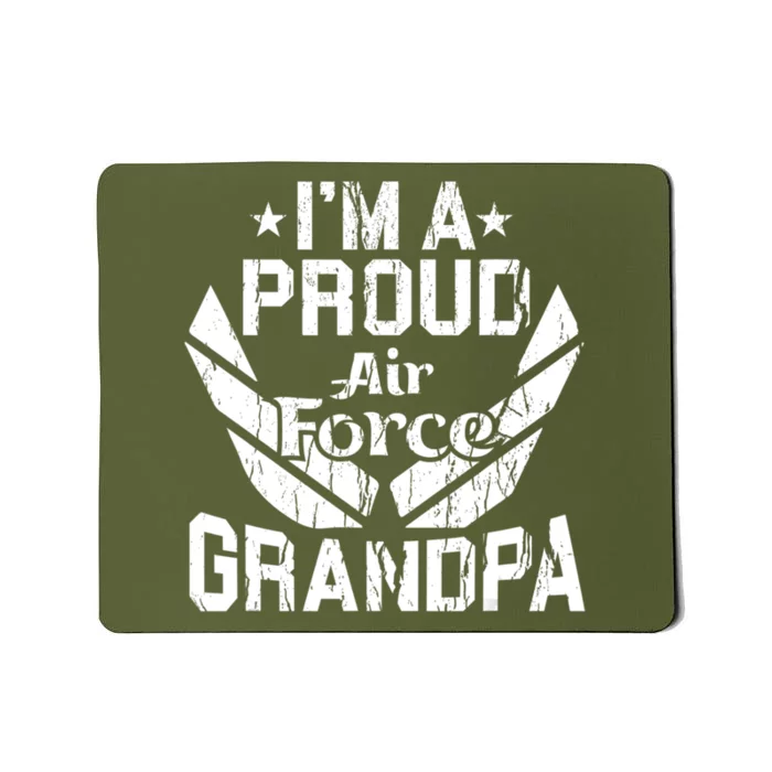 Proud Us Air Force Grandpa Veteran Granddad Grandfather Mousepad