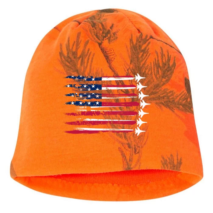 Patriotic USA American Flag Air Show Jets Kati - Camo Knit Beanie