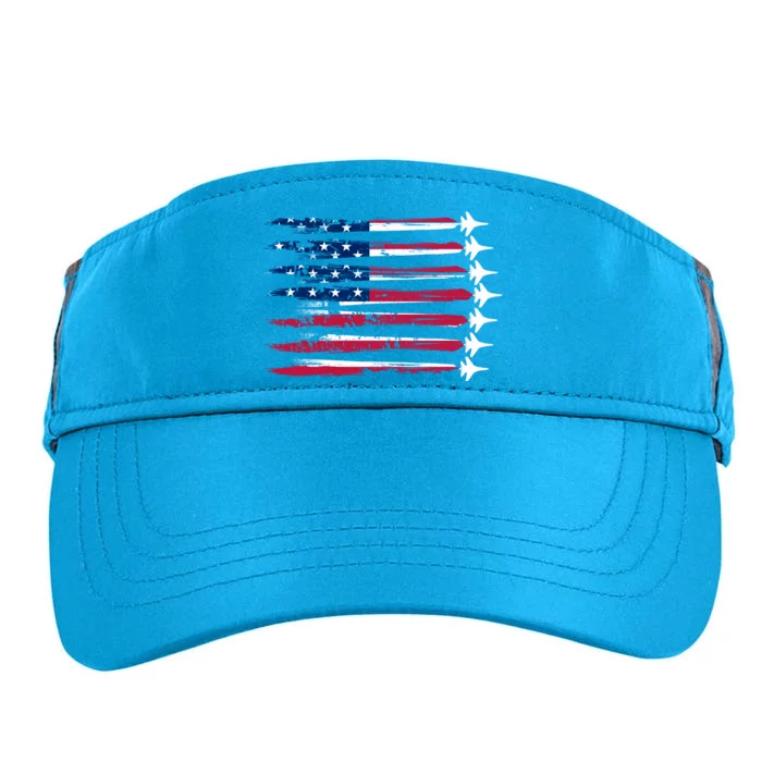 Patriotic USA American Flag Air Show Jets Adult Drive Performance Visor