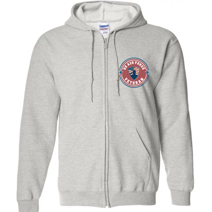 Proud US Air Force Veteran Full Zip Hoodie