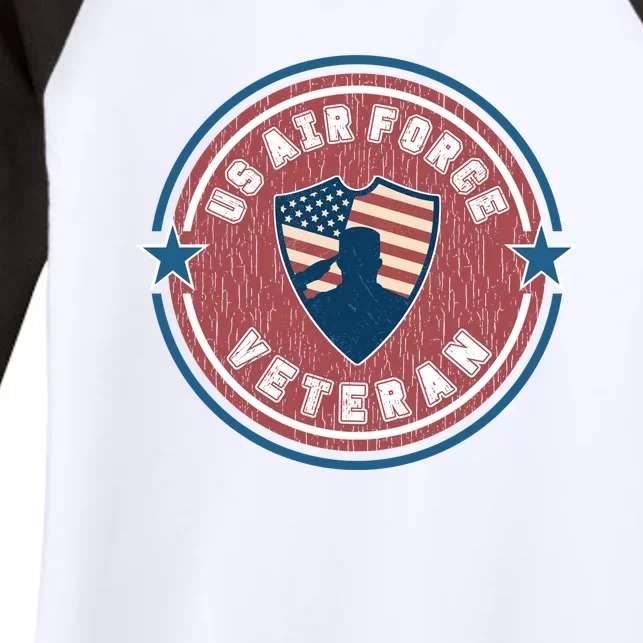 Proud US Air Force Veteran Women's Tri-Blend 3/4-Sleeve Raglan Shirt