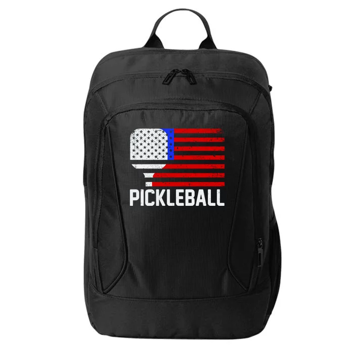 Pickeball USA American Flag City Backpack