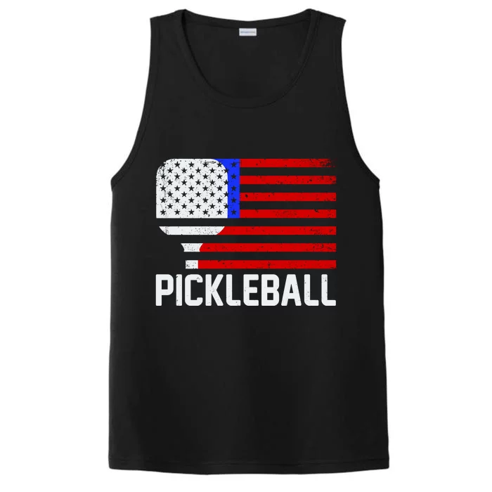 Pickeball USA American Flag Performance Tank