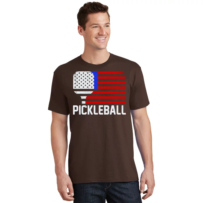 Pickeball USA American Flag T-Shirt