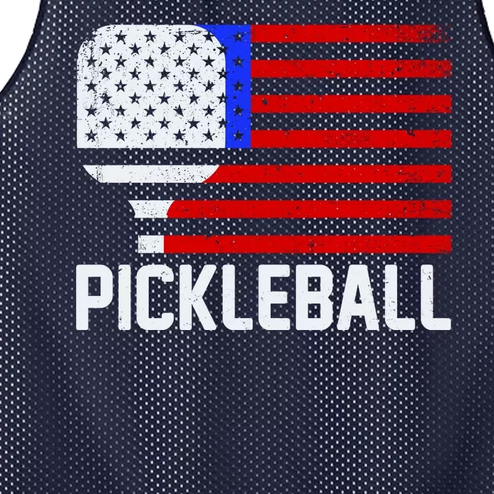 Pickeball USA American Flag Mesh Reversible Basketball Jersey Tank