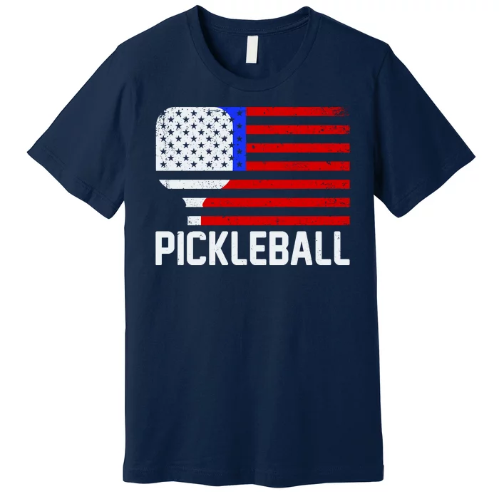 Pickeball USA American Flag Premium T-Shirt