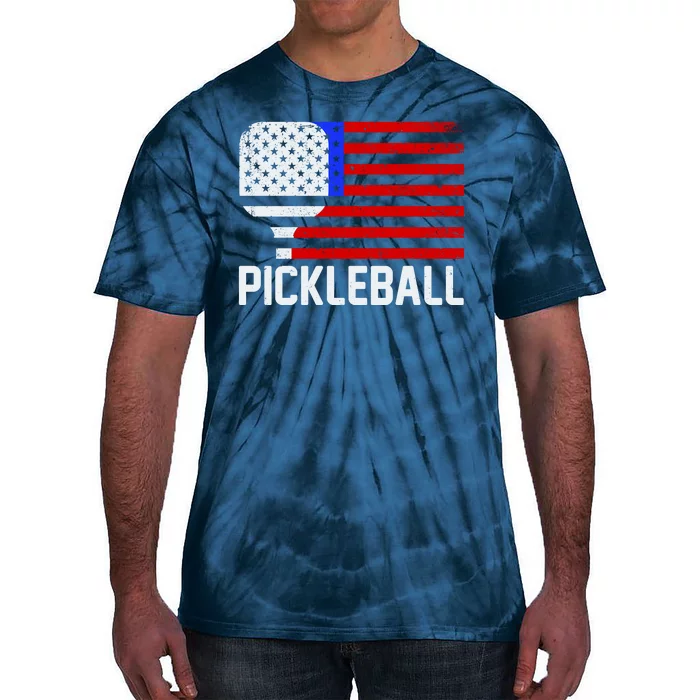 Pickeball USA American Flag Tie-Dye T-Shirt