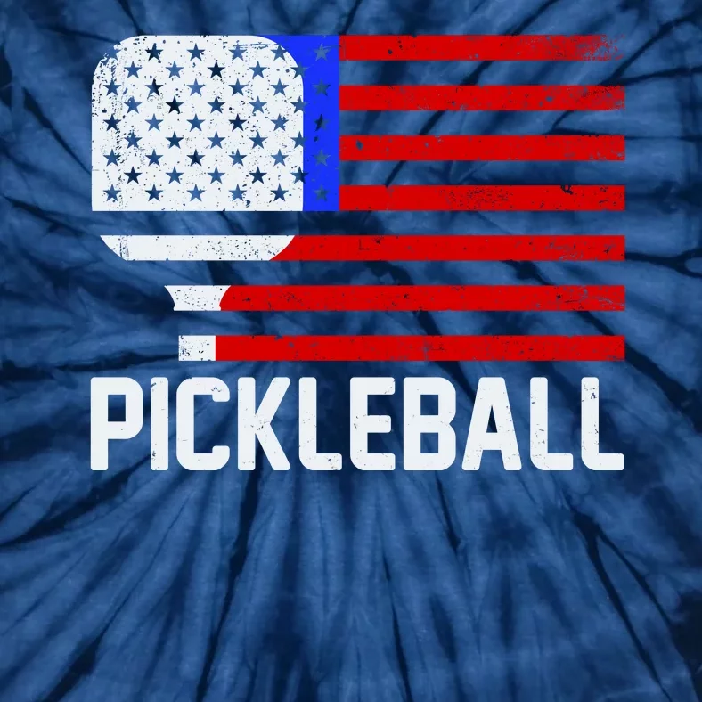 Pickeball USA American Flag Tie-Dye T-Shirt