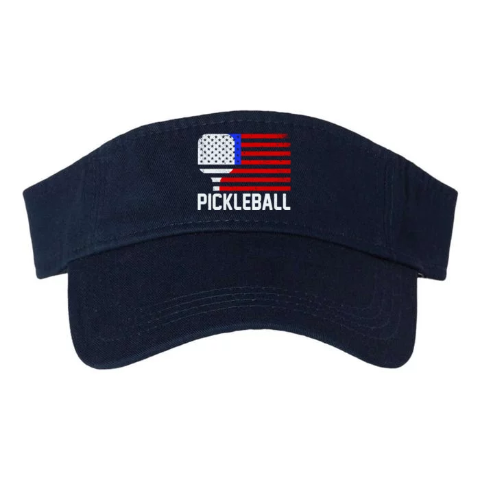 Pickeball USA American Flag Valucap Bio-Washed Visor