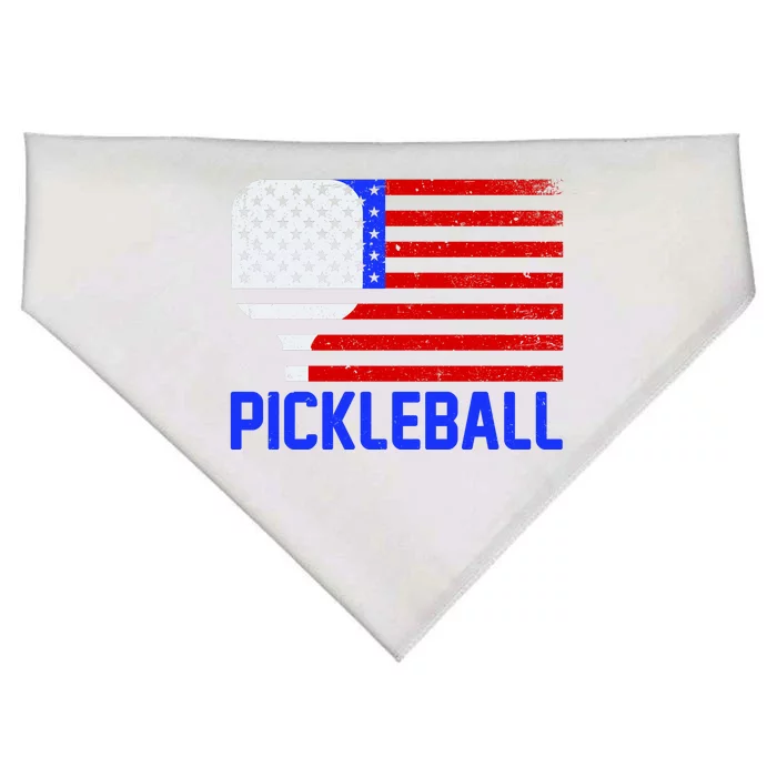 Pickeball USA American Flag USA-Made Doggie Bandana