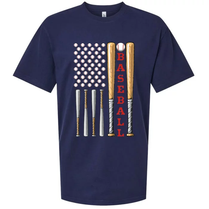 Patriotic Us American Baseball Flag Vintage Baseball Flag Sueded Cloud Jersey T-Shirt