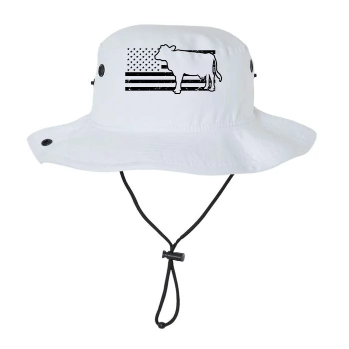 Patriotic Us American Cow Design Farmer Flag Gift Legacy Cool Fit Booney Bucket Hat