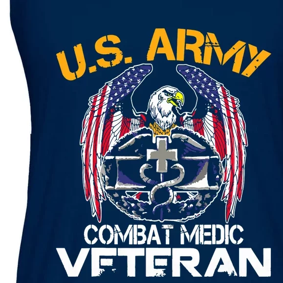 Proud US ARMY Combat Medic, Perfect Veteran Medical Military Ladies Essential Flowy Tank