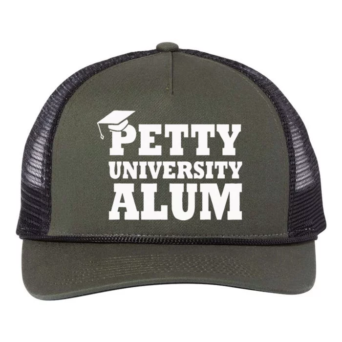 Petty University Alum Quote Retro Rope Trucker Hat Cap