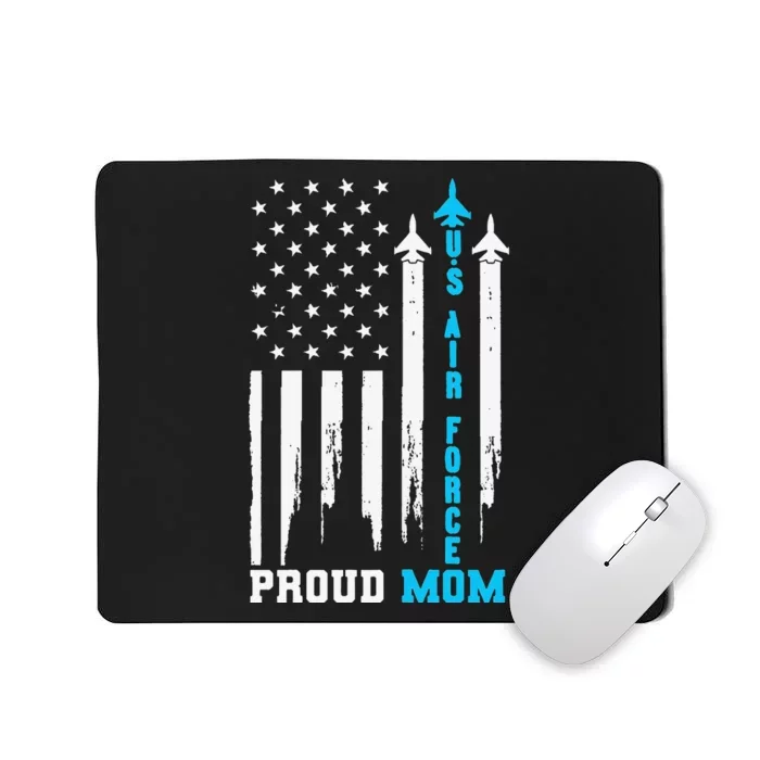 Proud US Air Force Mom Rocket America Flag Mother's Day Mousepad