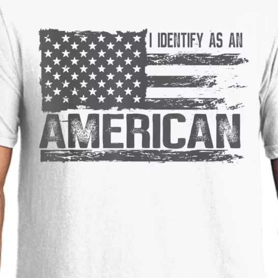 Proud Us Americans Patriotic Retro I Identify As An American Pajama Set