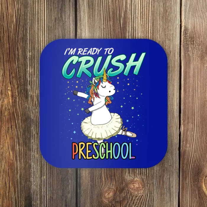 Preschool Unicorn Ballerina Ballet Dancer Hello PreK Cute Gift Coaster