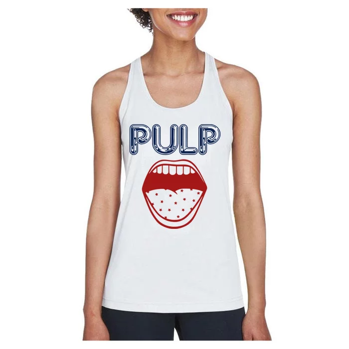 Pulp Us Big Mouth Women's Racerback Tank