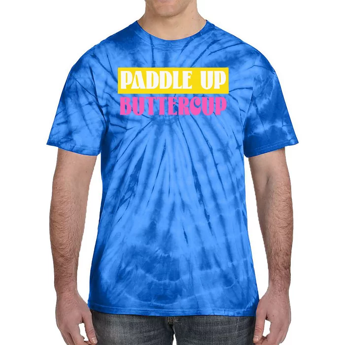 Paddle Up Buttercup for Pickleball Lovers Tie-Dye T-Shirt