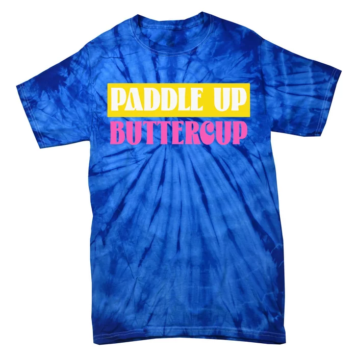 Paddle Up Buttercup for Pickleball Lovers Tie-Dye T-Shirt