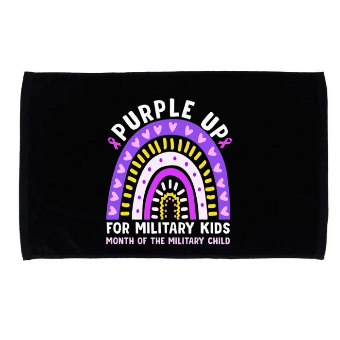 Purple Up Children's Costumes Military Children's Month American Flag Microfiber Hand Towel