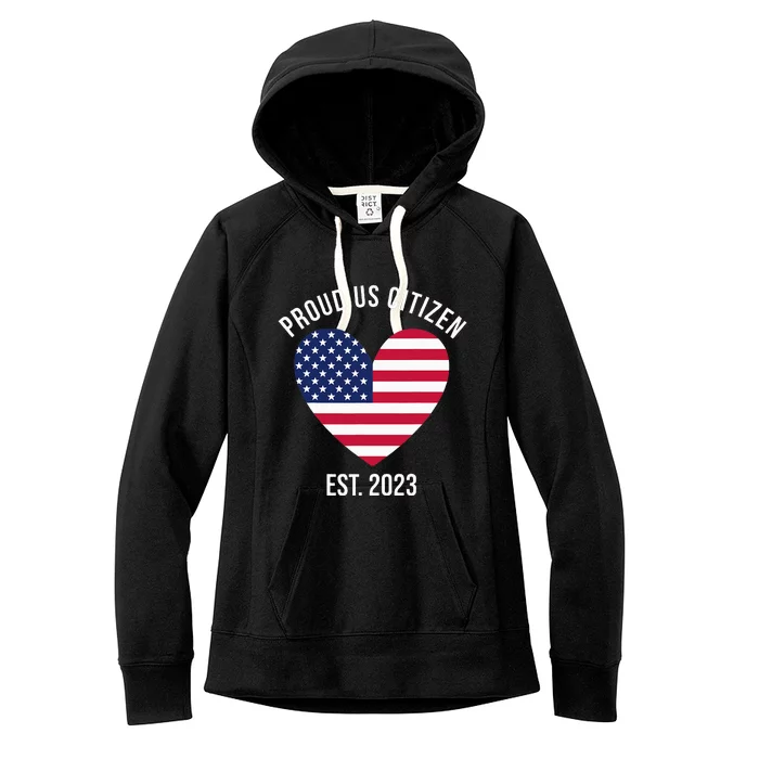 Proud US Citizenship Decoration American New USA Citizen Women's Fleece Hoodie