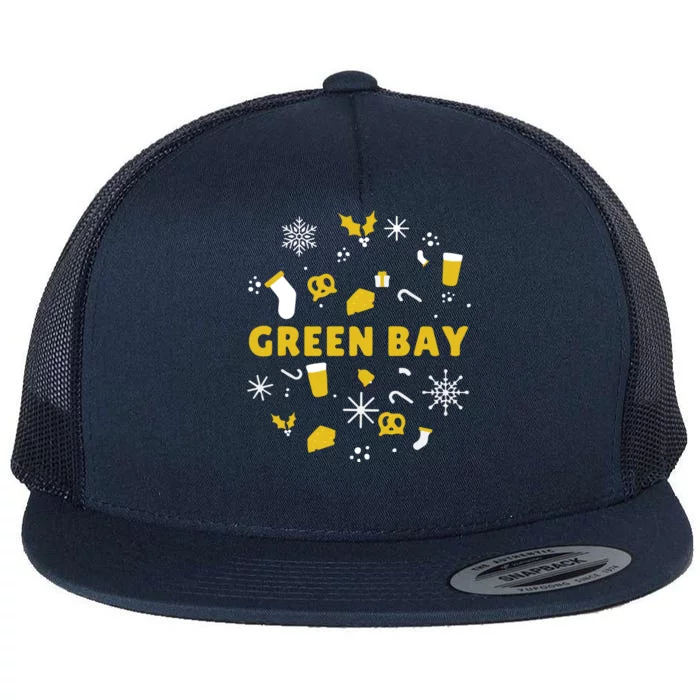 Packers Ugly Christmas Shirt Flat Bill Trucker Hat