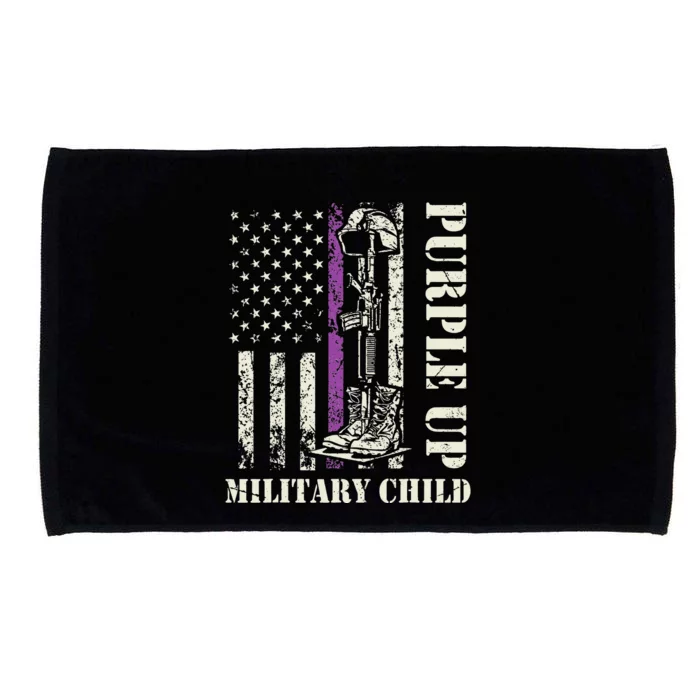 Purple Union Children's Army American Flag Month Microfiber Hand Towel