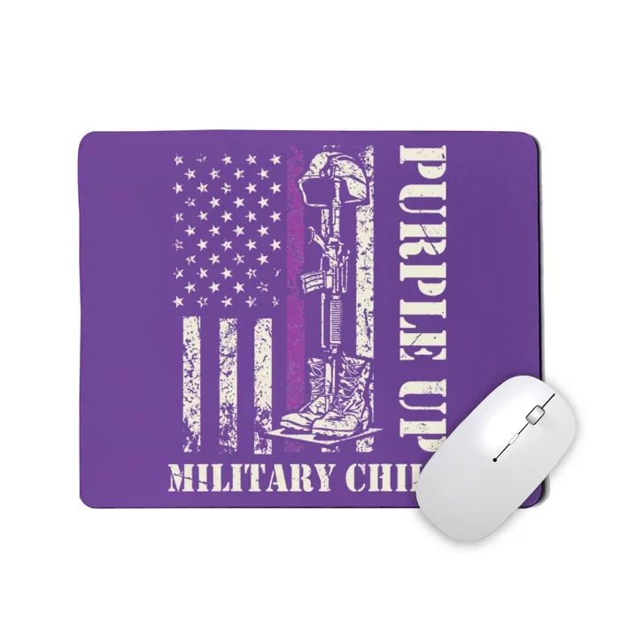 Purple Union Children's Army American Flag Month Mousepad