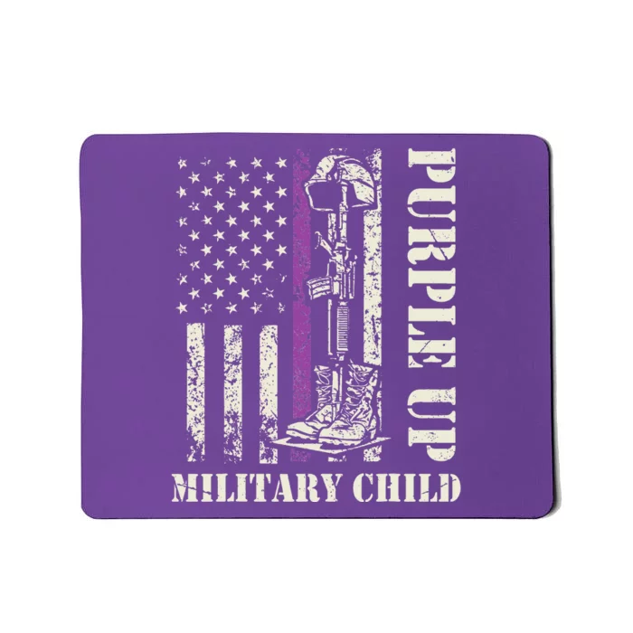 Purple Union Children's Army American Flag Month Mousepad