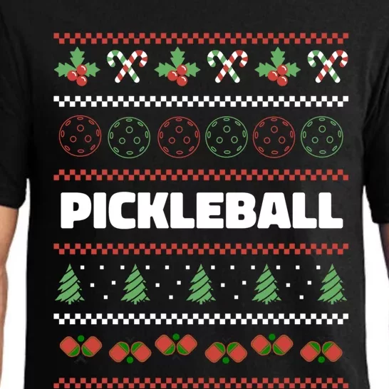 Pickleball Ugly Christmas Design Gift Pajama Set