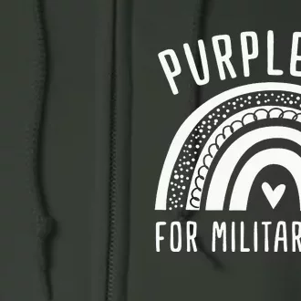 Purple Up Children's Costumes Military Children's Month American Flag Full Zip Hoodie