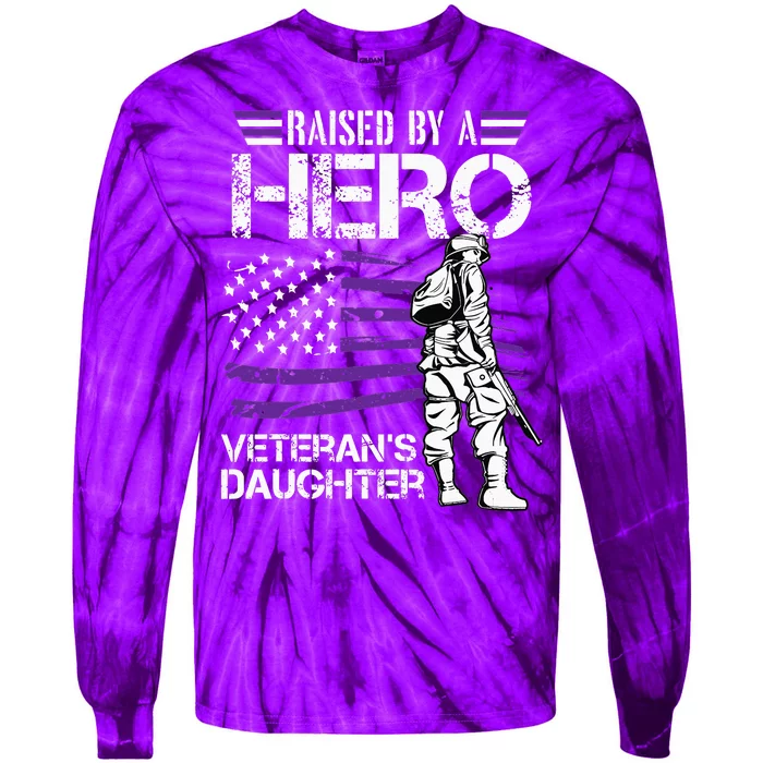 Purple Up Children's Costumes Military Children's Month American Flag Tie-Dye Long Sleeve Shirt