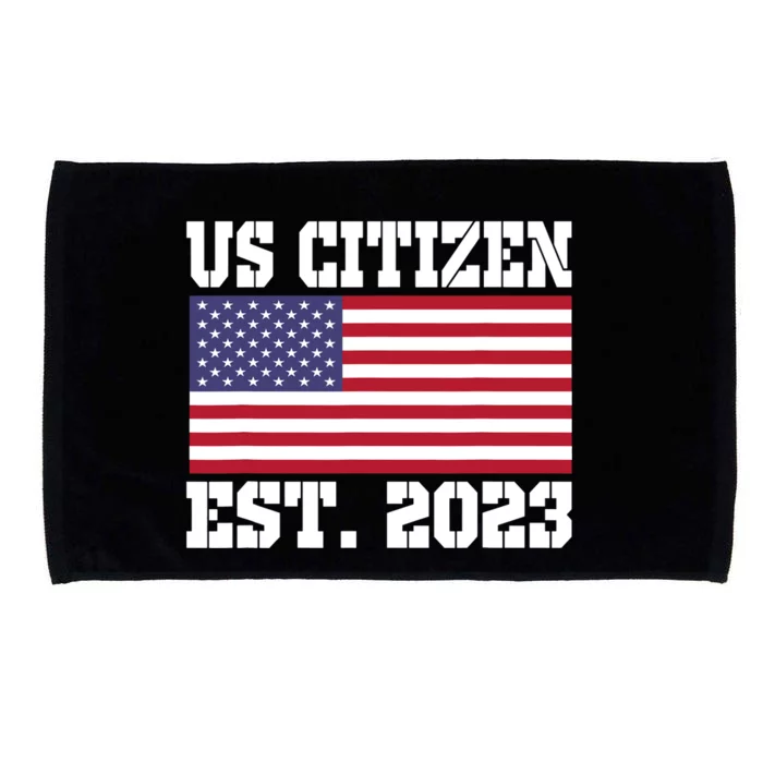 Proud US Citizenship Immigrant American New USA Citizen Flag Microfiber Hand Towel