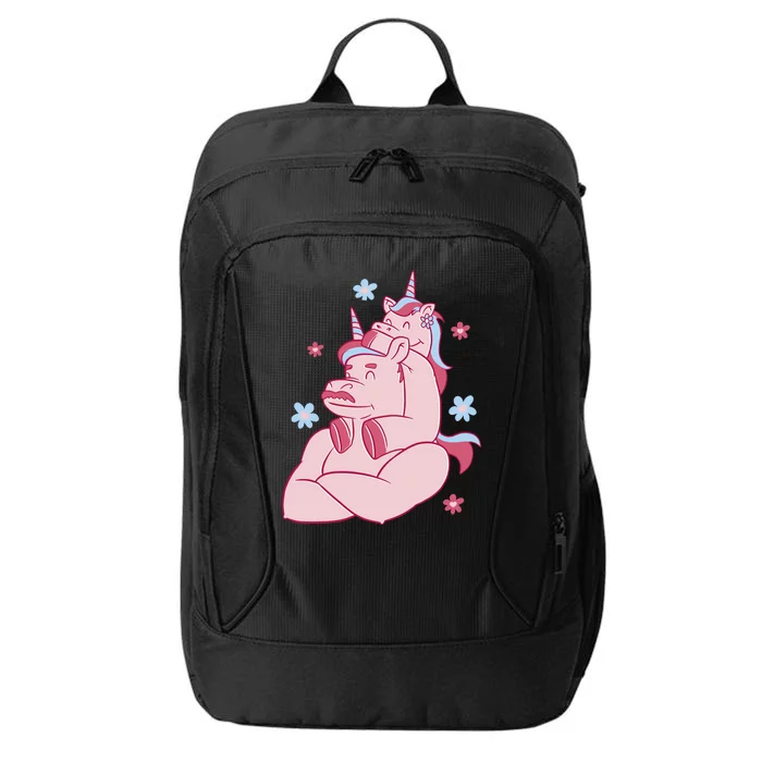 Papa Unicorn Cute Gift City Backpack