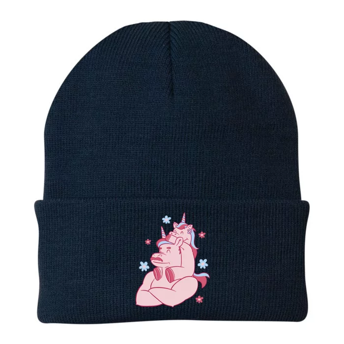 Papa Unicorn Cute Gift Knit Cap Winter Beanie