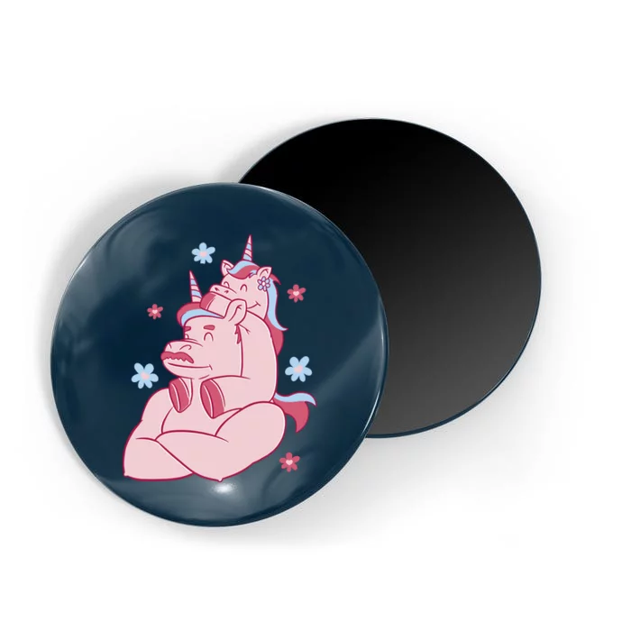 Papa Unicorn Cute Gift Magnet