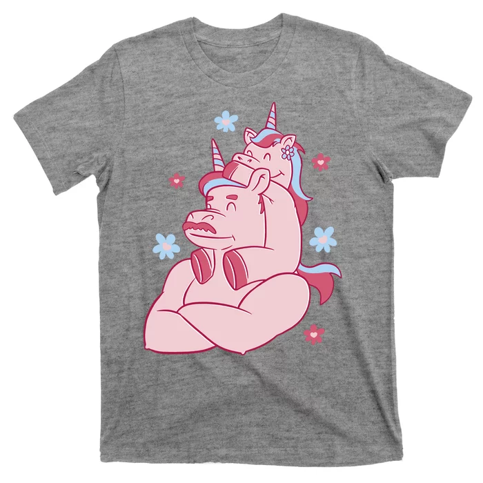 Papa Unicorn Cute Gift T-Shirt