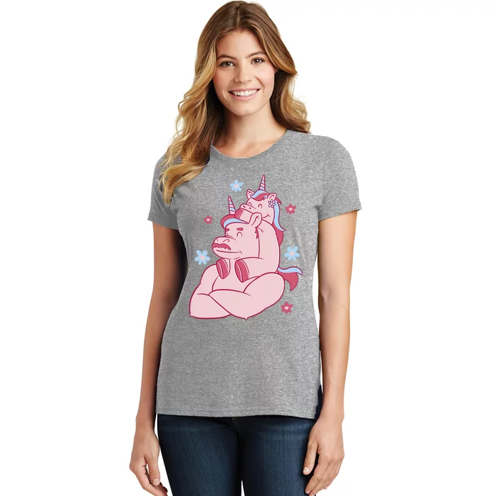 Papa Unicorn Cute Gift Women's T-Shirt