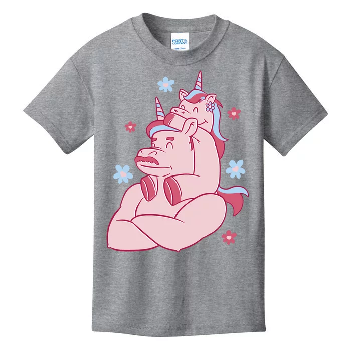 Papa Unicorn Cute Gift Kids T-Shirt